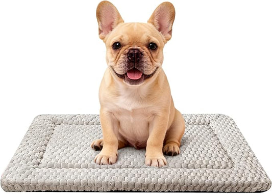 Dog Bed Mat - Durable & Cute Crate Dog Beds for Small Dogs & Cats, Comfortable Kennel Pad for Home, Crate & Travel