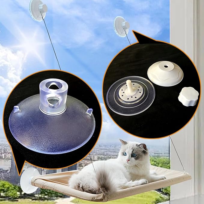 Suction Cups Replacement for Hammock Perches Small Pet Window Hanging Bed Comfortable Perches Hammock for Kitten Suction Cups