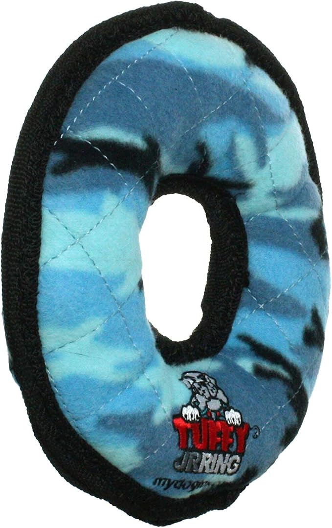 TUFFY® : 2 Pack Ring Dog Toy: Ultra Durable Plush Toy with Multiple Layers & Reinforced Seams, Washable and Floats, Original Construction