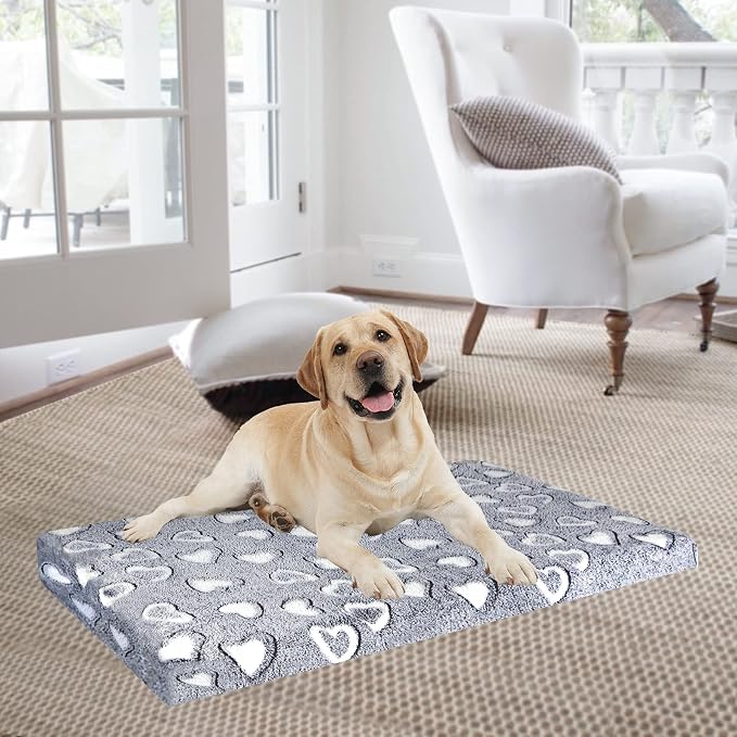 VANKEAN Reversible Cool/Warm Crate Mat Waterproof Washable Firm S-XXL Grey
