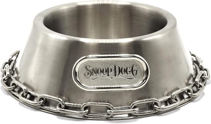Snoop Doggie Doggs Off The Chain Deluxe Pet Bowl