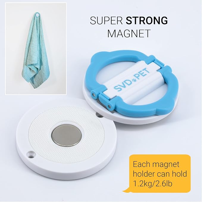 SVD.PET (2-Pack Pee Pad Magnetic Holder, Dog Potty Training Magnetic Holder, Strong Magnets with Easy-Lifted Handles, Perfect for Leg-Lifting Marking Dogs, Compatible with Any Size of Puppy Pee Pads