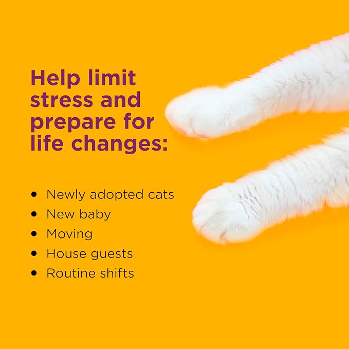 Comfort Zone 60 Day Starter Kit: 1 Cat Calming Diffuser & 2 Refills; Cat Pheromones Help Anxiety; Reduce Stress,Urine Marking,Scratching,(Pack of 2)