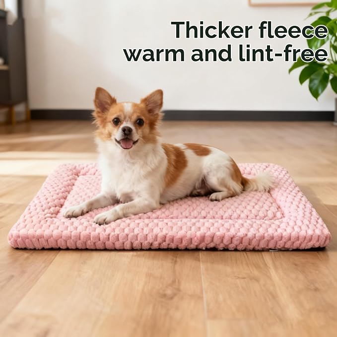 Dog Bed Mat – Soft & Comfortable Dog Kennel Pad for Crate – Durable Crate Bed & Mat for Dogs & Cats – Ideal for Crate, Kennel, and Home Use