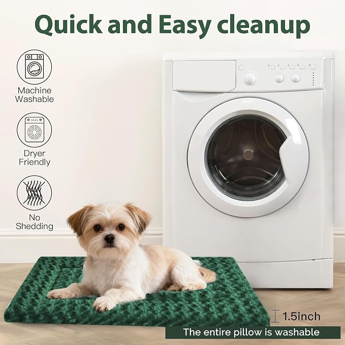 Dog Bed Mat – Soft & Comfortable Dog Kennel Pad for Crate – Durable Crate Bed & Mat for Dogs & Cats – Ideal for Crate, Kennel, and Home Use