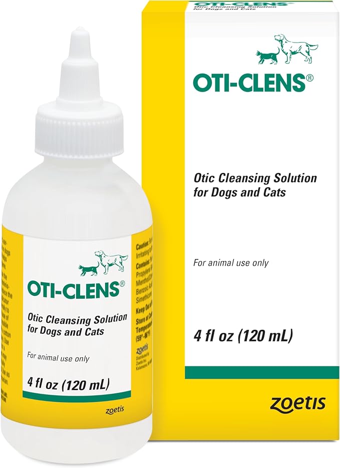 Ear Cleansing Solution for Dogs & Cats, 4 oz | Gentle & Non-Irritating Ear Cleaner, Removes Ear Wax Debris, Clears Odors, Safe for Grooming & Routine Hygiene, Non-Toxic