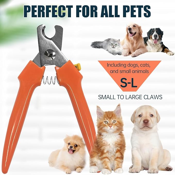 Bitbat 2-Pack Large Dog Nail Clippers 767C – Professional Dog Nail Clippers Trimmers for Small & Large Dogs, Safe & Precise Pet Paw Care, Durable Claw Trimmer for Home Grooming