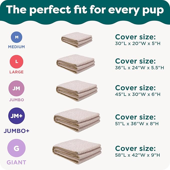 FurHaven Replacement Dog Bed Cover, Contour Luxe Lounger Design, Soft & Breathable Fabric for Cozy Comfort, Machine Washable, Jumbo Plus XXL, Ultra Plush Faux Fur & Suede, Cream