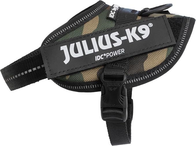 Julius-K9, 16IDC-C-B2, IDC Powerharness, Dog Harness, Size: Baby 2, Camouflage