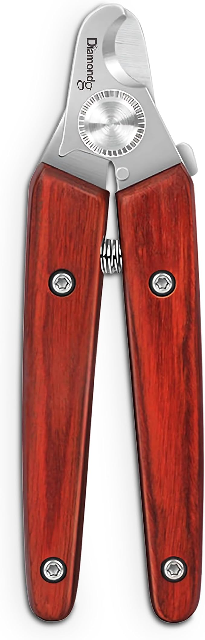 Diamondg Heavy Duty Dog Nail Clipper and Trimmer with Full Length Hardened Steel and Wooden Handle
