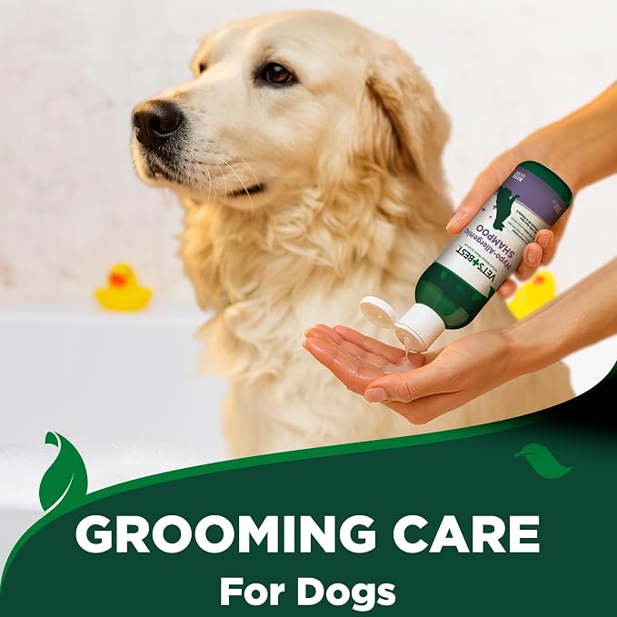 Vet's Best Hypo-Allergenic Shampoo for Dogs | Dog Shampoo for Sensitive Skin | Relieves Discomfort from Dry, Itchy Skin | Cleans, Moisturizes, and Conditions Skin and Coat , 16 oz | Hypo-Allergenic Shampoo, Cleans, Moisturizes & Conditions, Helps Relie...