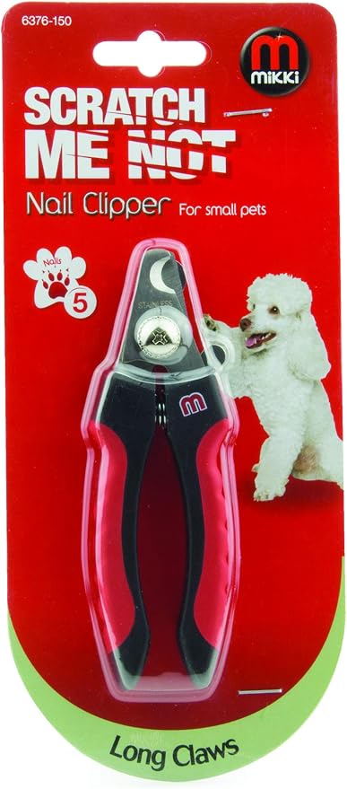 Mikki Dog, Cat Claw and Nail Clipper, Trim, Scissor for Grooming - for Small Pet Breeds - Small