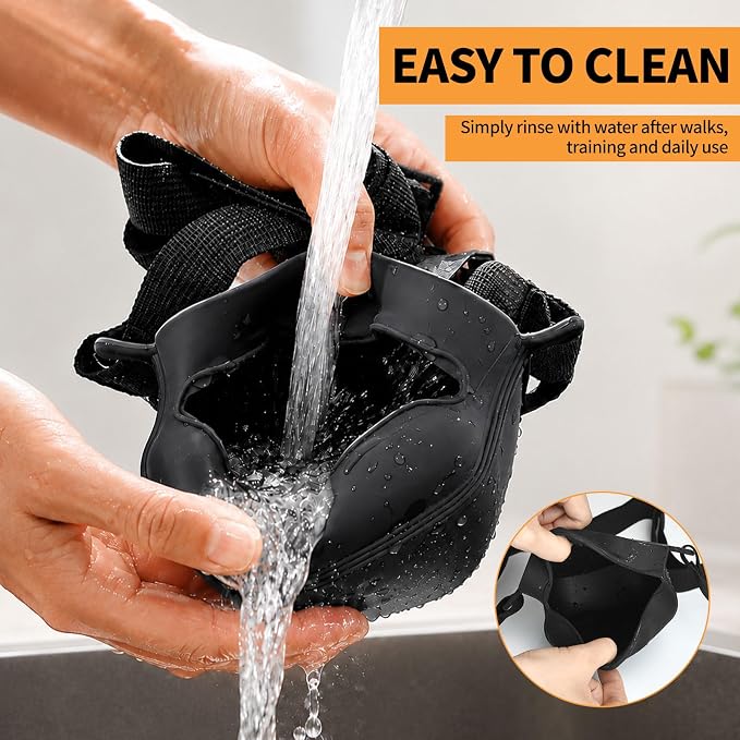 Silicone Dog Treat Pouch with Training Clicker | Upgraded Magnetic Closure, 1.6 Cup Capacity, Food-Grade Silicone, Easy Cleaning, Adjustable Belt for Training and Walking