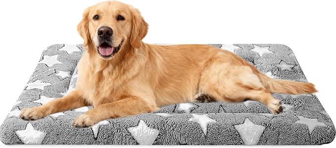 pobopobo Dog Bed Mat, Reversible Crate Pads for Small/Medium/Large Dogs & Cats Sleeping, Portable & Soft, Dog Beds Crate Pad - Machine Washable Mat Bed Kennel Mat Cat Bed