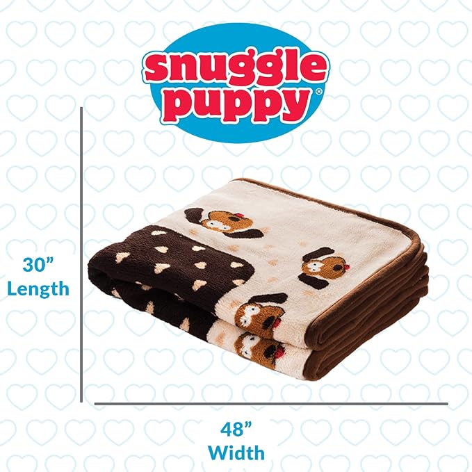 SmartPetLove Snuggle Puppy Blanket for Pets - Warm & Cozy Dog Blanket for Small Dogs - Machine Washable Dog Blanket