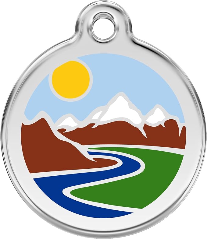 DogTuff Red Dingo Personalized Mountain Pet ID Dog Tag (Small)