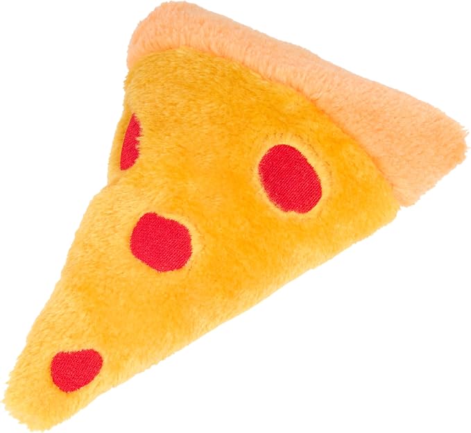 ZippyPaws NomNomz - Dog Squeaky Toys to Keep Them Busy, Funny Food Plush for Small & Medium Dogs, Cute Stuffed Puppy Toy, Pet Products, Gift for Dogs of All Breeds, Soft and Cuddly - Pizza