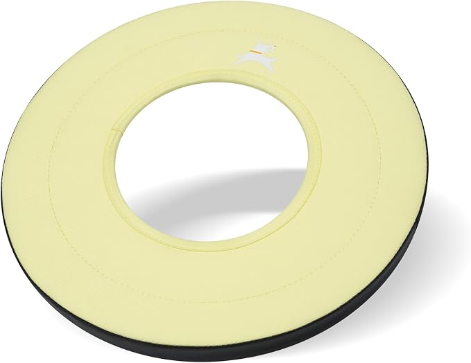 OllyDog Super Flyer Dog Flying Disc – Floating Fetch Toy for Water Play, Soft Eco-Friendly Recycled Fabric, Gentle on Teeth, 11" for Medium & Large Dogs (Sol, 11")
