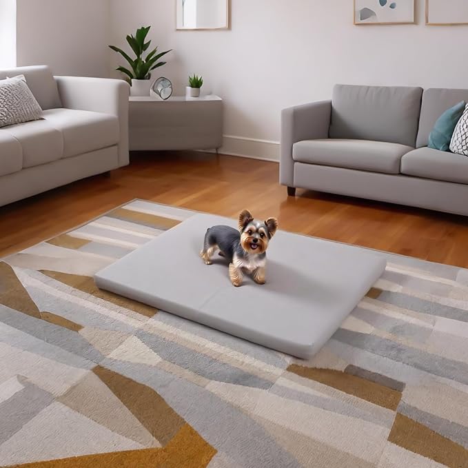 Dog Mat,19"x 30"Dogs Crate Pad,Indoor Non-Slip & Waterproof Dog Mat,Easy Wipe Clean in Seconds，Sleeping for Floor,Car,Sofa,Crate