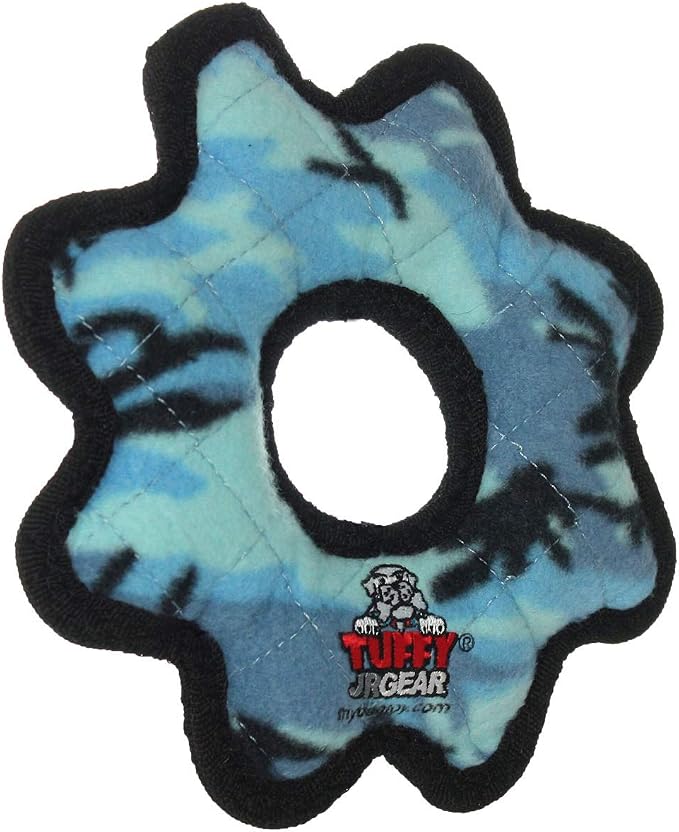 TUFFY® : 2 Pack Gear Ring Dog Toy: Ultra Durable Plush Toy with Multiple Layers & Reinforced Seams, Washable and Floats, Original Construction