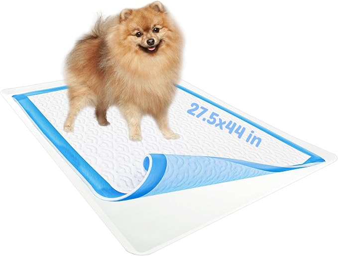 TidyFriend Reusable Silicone Dog Training Tray for 27.5” x 44” Pads, Washable Puppy Potty Station, No-Spill Heavy Duty Pee Pad Holder for Dogs - Easy to Clean & Travel Friendly (White)