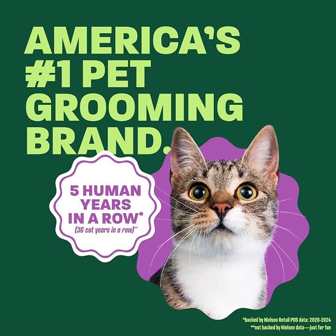 TropiClean No Rinse Waterless Cat Shampoo, Dander Reducing, 7.4oz