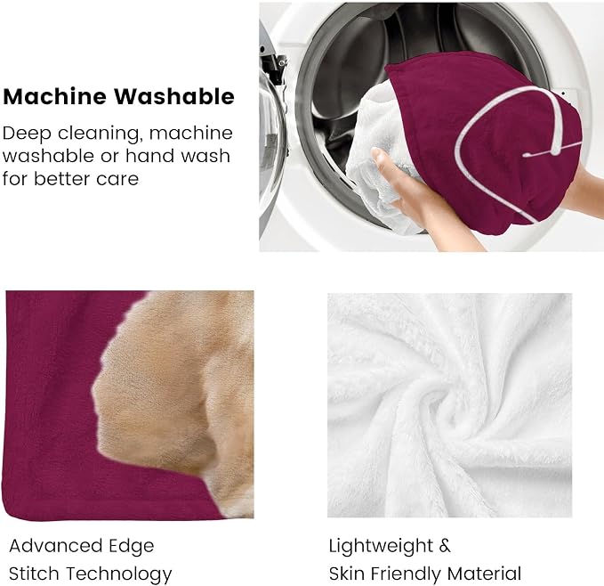 D-Story Custom Pet Blanket with Dog Photo and Name, Personalized Dog Blankets for Cat Customized Dog Blanket with Picture, Fleece Throw Blanket Gift