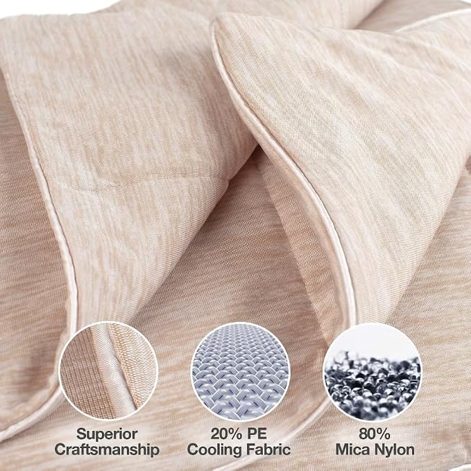 PetFusion Premium Cat and Dog Cooling Blanket. Lightweight Pet Blanket | Machine Washable | Multiple Sizes: for Pets Small to Extra-Large | Multiple Colors: Grey and Brown
