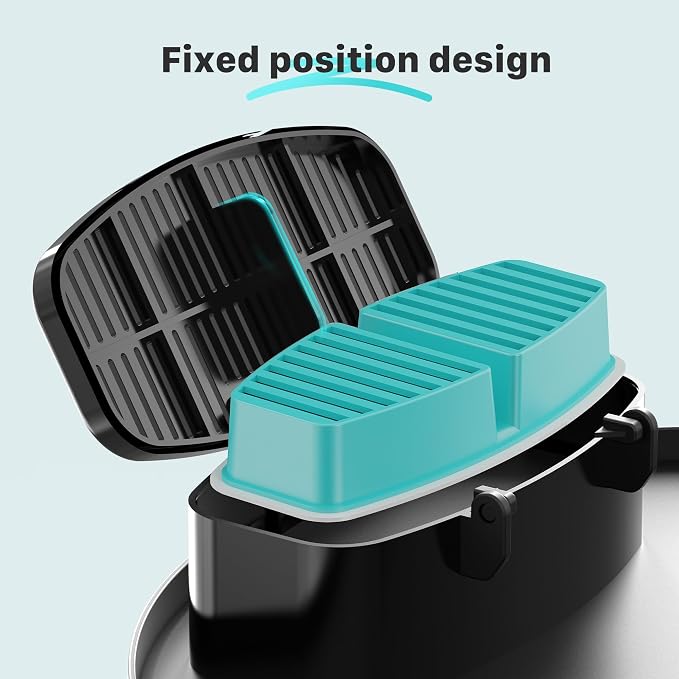 FOFNON Cat Water Fountain Filters: 24 Cat Fountain Filter - ONLY for Battery Operated Cat Water Fountain - 12 Pieces of Filters + 12 Pieces Sponges of Cat Fountain Cordless