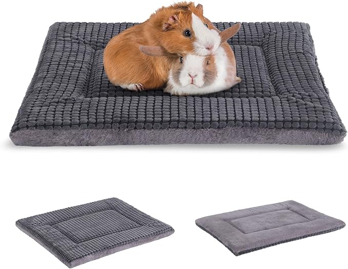 BVAGSS Reversible Dog Crate Pad, Memory Foam Pet Bed Mat, Soft Warm Machine Washable Sleeping Kennel Mattress for Small Medium Dogs XH079 (21''x13''x1.6'',Light Grey)