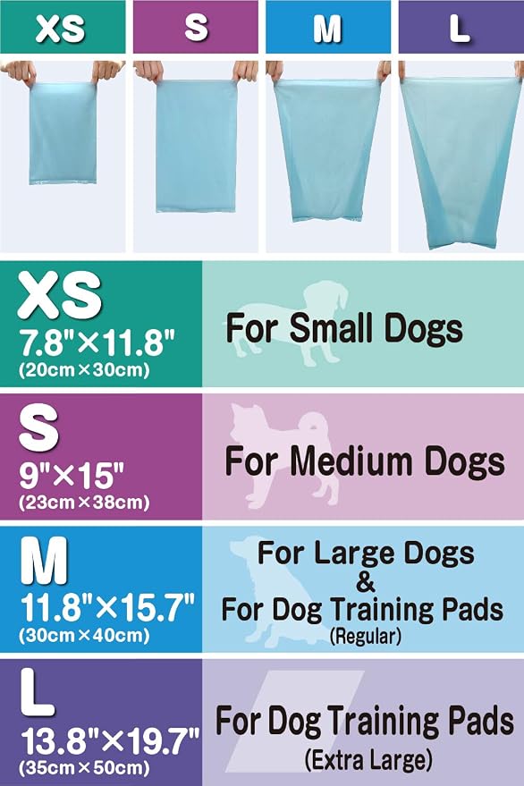 BOS Amazing Odor Sealing Dog Poop Bags - Durable and Unscented [Size: XS, Color: Light Blue] (200 Count, Pack of 1) (200Bags)