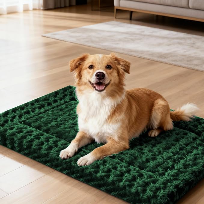 Dog Bed Mat - Comfortable Kennel Pad, Multi-Purpose Crate Bed for Dogs & Cats, Soft Support