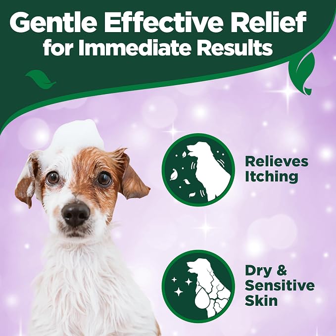 Vet's Best Hypo-Allergenic Shampoo for Dogs | Dog Shampoo for Sensitive Skin | Relieves Discomfort from Dry, Itchy Skin | Cleans, Moisturizes, and Conditions Skin and Coat , 16 oz | Hypo-Allergenic Shampoo, Cleans, Moisturizes & Conditions, Helps Relie...
