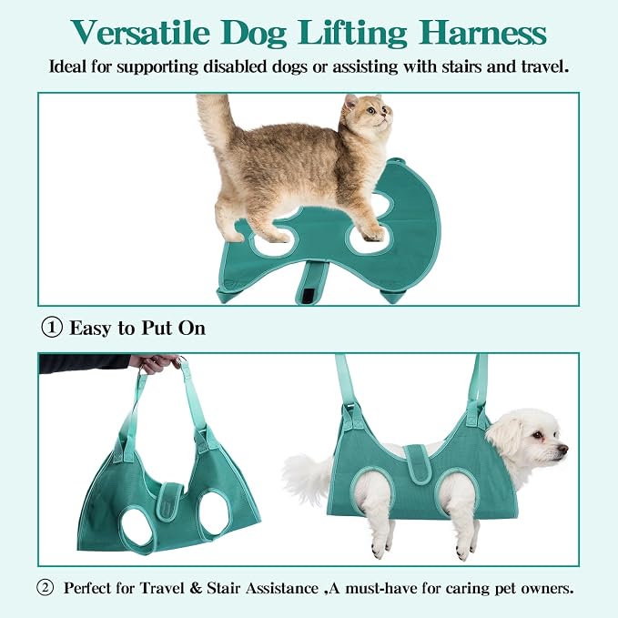 Dog Grooming Hammock for Small Dogs and Cats, Pet Nail Sling Harness Hammock for Dog Nail Clippers Grooming, Hanging Support Holder for Dogs, Small Pet Grooming Harness