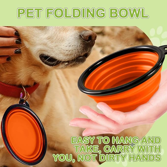 Dog Treat Pouch for Training -6 PCS Dog Training Treat Bag with Clicker, Poop Bag Dispenser, Whistle, Collapsible Bowl, Silicone Pouch, Adjustable Waist Pack for Dog Walk, Park, Outdoor Charcoal Gray