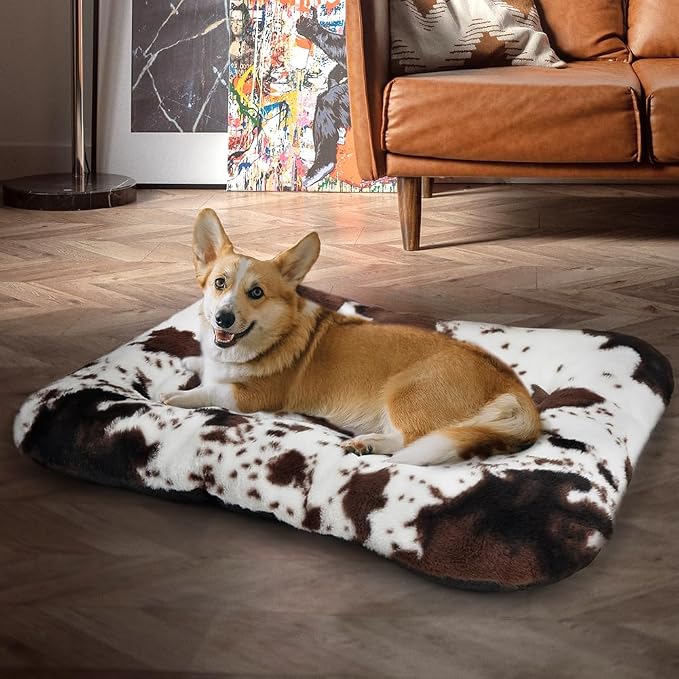 Dog Bed Crate Pad Crate Mat for Large Dogs Soft Dog Bed Anti Slip Kennel Pad