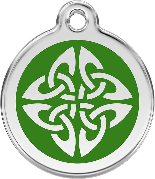 Red Dingo Personalized Tribal Arrows Pet ID Dog Tag (Small Green)
