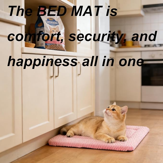 Cat Bed Mat - Durable & Cute Crate Beds for Extra Small Dogs & Cats, Comfortable Kennel Pad for Home, Crate & Travel