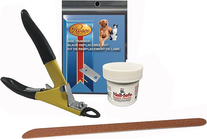 Resco Original Deluxe Dog Nail Clippers - Professional USA-Made Guillotine Trimmer - Heavy Duty Steel - Large Kit
