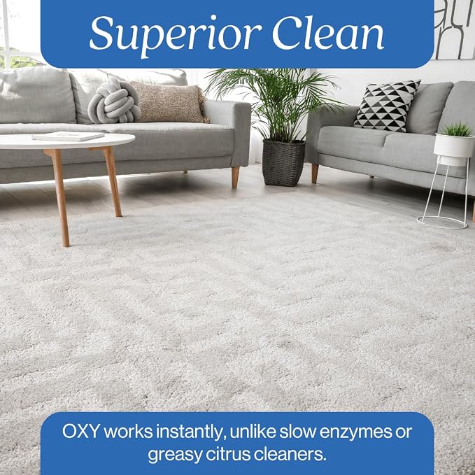 Oxy Pet Carpet Cleaner Spray | Pet Stain Remover for Pet Urine, Cat Pee, Dog Poop | Deep Spot Treating Action on Carpeting, Upholstery, Laundry, Pet Beds & More (32 Fl Oz)
