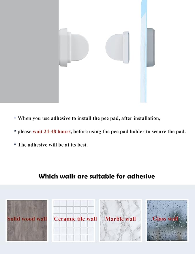 Pee Pad Holder for Dogs Potty Training Pad Magnetic Wall Holder for Leg-Lifting Dogs & Marking in the House Compatible with Any Size of Puppy Pee Pads (White)