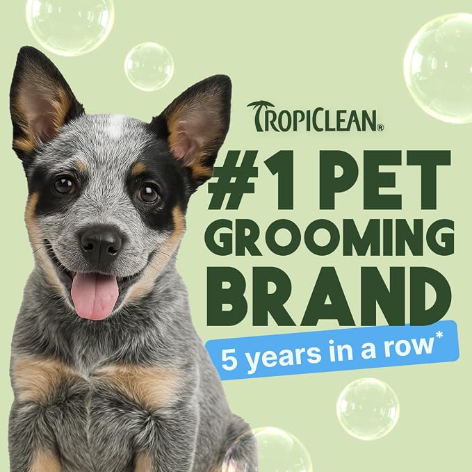 TropiClean Gentle Puppy Shampoo, Tearless Hypoallergenic Shampoo, 1 Gallon