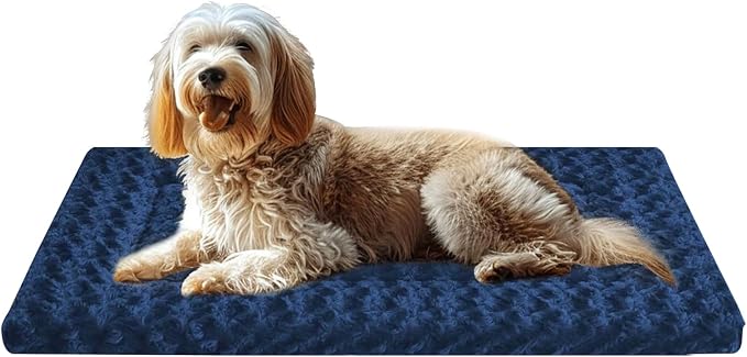 Dog Bed Mat - Dog Crate Pad - Reversible Dog Mat for Pet Comfort - Soft Bed Pads with Dual-Sided Design for All Seasons - Durable, Machine Washable Mat for Crates, Travel, and Home
