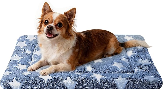 Dog Bed Mat, Reversible Crate Pads for Small/Medium/Large Dogs & Cats Sleeping, Portable & Soft, Dog Beds Crate Pad M(30"*20"*1.5")