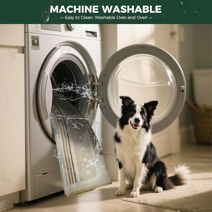 FXW Washable Pee Pads for Dogs, Super Absorbent, 63" Square, 1 Pack | Machine washable, Non-slip backing, Fits 24"H 8-Panel FXW Rollick/Homeplus Playpens