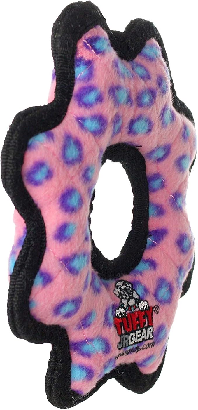 TUFFY® : 2 Pack Gear Ring Dog Toy: Ultra Durable Plush Toy with Multiple Layers & Reinforced Seams, Washable and Floats, Original Construction