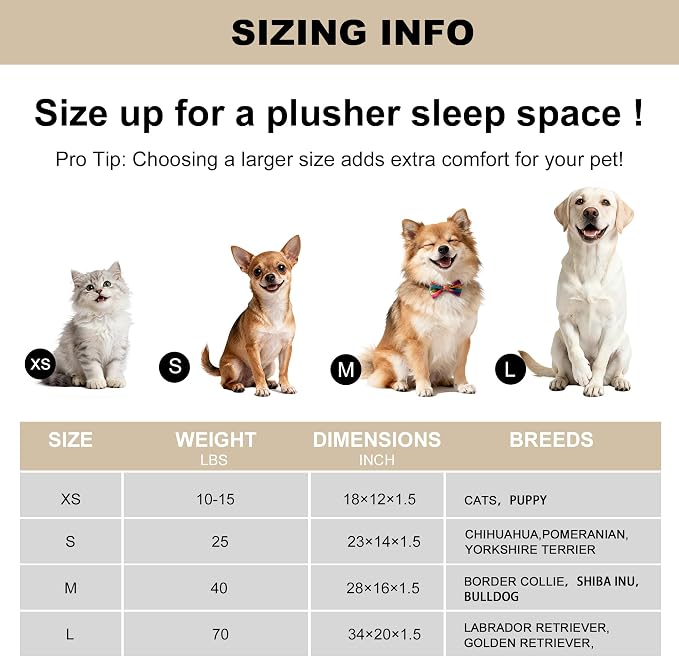 pobopobo Dog Crate Pad, Ultra Soft & Anti-Slip Kennel Mat, Secure Fit for Metal Crates & Dog Cages, Washable Cozy Bed for Small Medium Large Dogs (Light Brown, XS(18"*12"*1.5"))