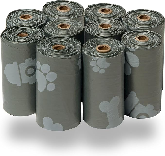 Best Pet Supplies Dog Poop Bags for Waste Refuse Cleanup, Doggy Roll Replacements for Outdoor Puppy Walking and Travel, Leak Proof and Tear Resistant, Thick Plastic - Assorted, 600 Bags