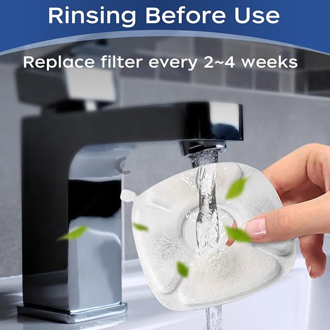 cat water fountain filter,Cat Fountain Filter Replacement Filters Compatible with Veken 95oz/2.8L Pet Fountain,16 Pet Fountain Filters Replacement and 16 Sponges
