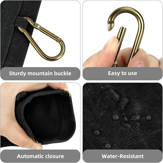 1 Pcs Pocket Pet Training Pouch,Dog Treat Pouch (Black) | For Portable Pet Dog Walking Bag, Travel or Outdoor Use